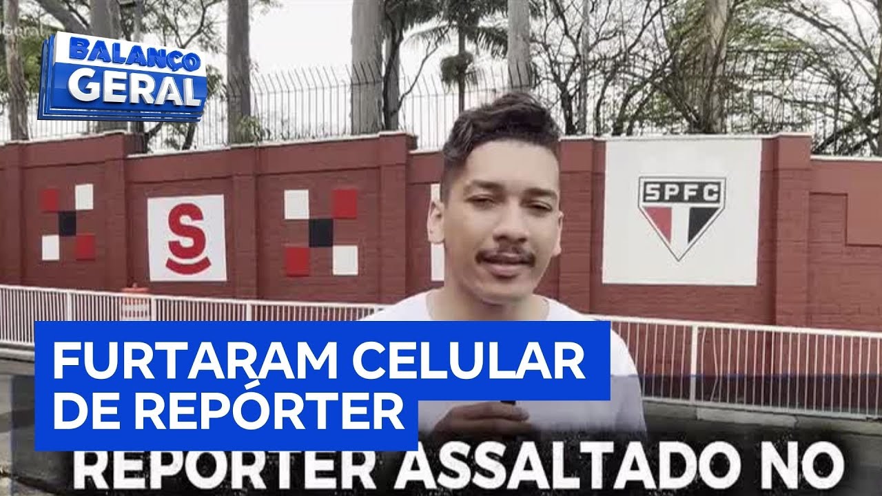 Repórter é furtado enquanto gravava reportagem no CT do São Paulo na zona oeste da cidade