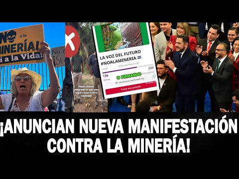 ÚLTIMA HORA, MANIFESTACIÓN CONTRA LA MINERÍA EN EL CENTRO HISTÓRICO