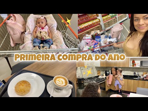 PRIMEIRA COMPRA DO ANO COM A BEBÊ  - REPOSIÇÃO - ORGANIZANDO AS COMPRAS NO ARMÁRIO -