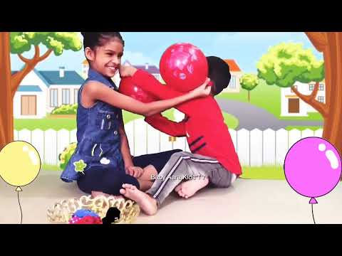 kids pretending play with color balloons | colors names for children