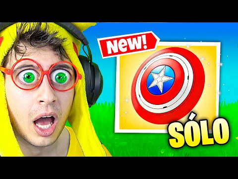 Sólo ESCUDO para Ganar 🤑🔥!! (Mítica Capitán América 💎) - Fortnite