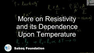 Resistivity and its Dependence Upon Temperature