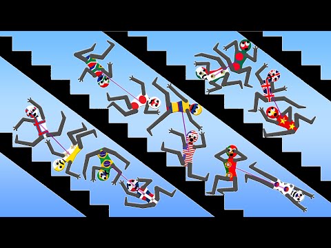 Stickman Stair Fall - Watch Time Cup May- 60 Countries