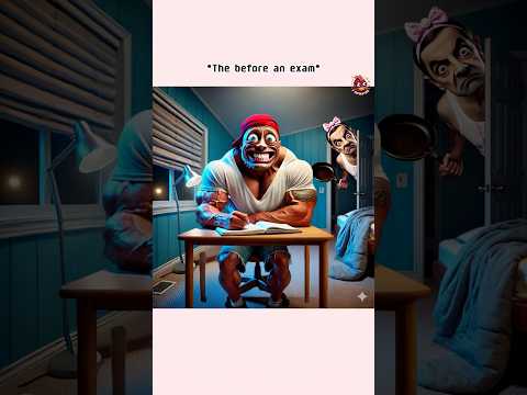 The night before an exam 📖The Rock x Mr.Bean #aivideo #brainrot #funny #memes #mrbean