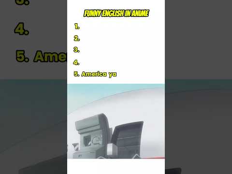 How  English sounds in anime. #anime