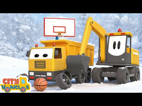 🌈 Colorful Excavator Assembly! Fuel Trucks Make Parts & Help Grow Fruit Trees | Kids Animation.