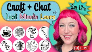 LIVE knit and chat! (working on a knitted sweater vest with no pattern)  🧶 | Last Minute Laura