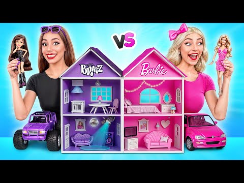 Construimos Casa de Muñecas Asombrosa | Reto Barbie vs Bratz Multi DO Smile