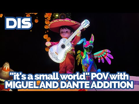 "it's a small world" POV with the Addition of Miguel and Dante from Pixar's Coco | Disneyland Park