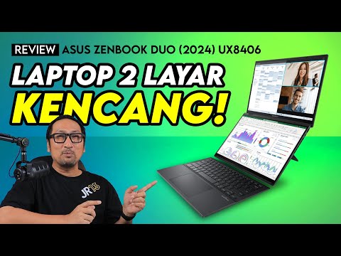 Laptop Dua Layar Kencang Utk Kerja Lebih Produktif: Review ASUS Zenbook DUO (2024) UX8406