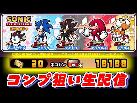 猫の動画サムネイル - 【にゃんこ大戦争】ソニック確定が来たぞ！四種類コンプする勢いでガチャを回す生配信
