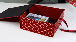The Bold and Beautiful Red Honeycomb Gift Box