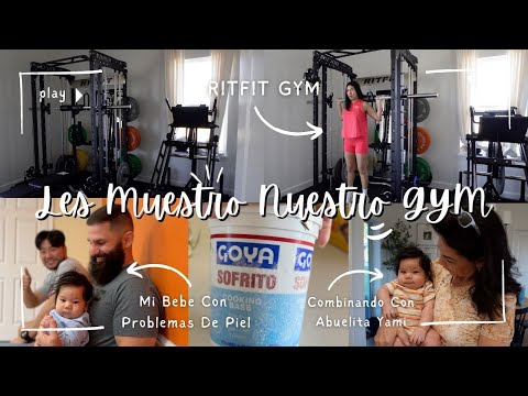 Nuestro GYM En Casa + Entrenando Después De Mucho Tiempo + Mi Bebé Tiene Problemas En La Piel