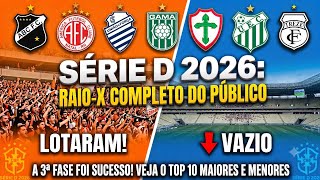 Os Números Não Mentem! Os Maiores (e Menores) Públicos da 3ª Fase da Série D 2026 🏟️💰