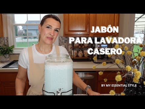 ✨RECETA JABÓN LIQUIDO CASERO💦PARA LAVADORA muy ECONÓMICO✨ #myessentialstyle #productosnaturales