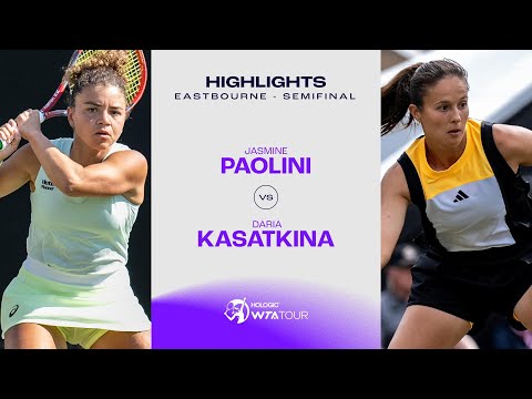 Jasmine Paolini vs. Daria Kasatkina | 2024 Eastbourne Semifinal | WTA Match Highlights