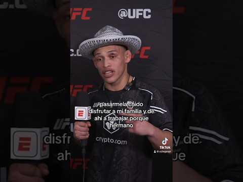 Unos tacos para Lazy Boy Rodriguez y celebrar su debut con victoria en #UFCMéxico