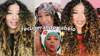 RECUPERANDO 100% meu CABELO DETONADO🌟
