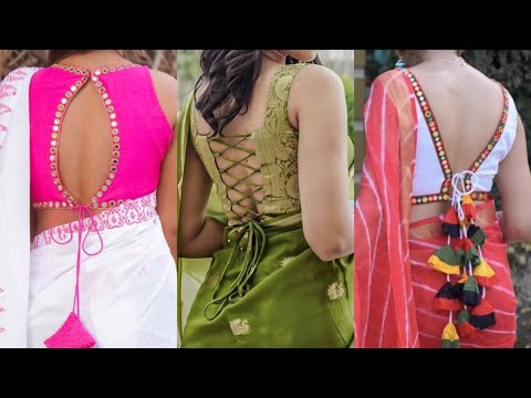 Trendy Blouse Designs Back Neck | Blouse Back Neck Designs Sleeveless | New Saree Blouse Ke Designs