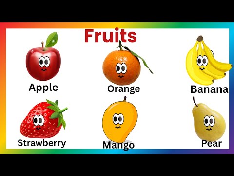 Fruits Names for kids| Esl | Kids learning 