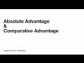 Exploring Absolute and Comparative Advantage in Trade