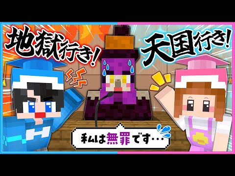 「天国」か「地獄」か、この人の命を私たちが決めましょう😈👼【 マイクラ / Minecraft  】