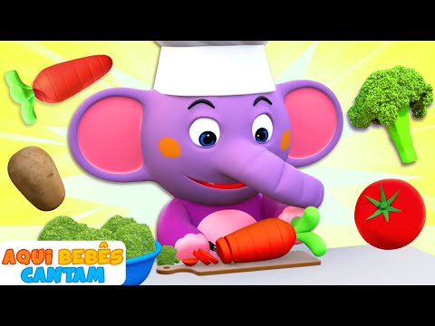 Eu Amo Vegetais! Música de Vegetais Deliciosos | Música infantil | Aqui Bebês Cantam