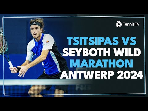 MARATHON Stefanos Tsitsipas vs Thiago Seyboth Wild Match 🥵 | Antwerp 2024 Highlights