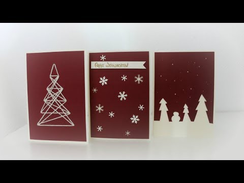 Weihnachtskarten basteln * DIY * Christmas Cards