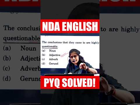 Toppers Wali NDA English Trick! 📖 NDA 2 2025 English 📈 NDA 2 2025 English Tricks  😎 NDA English PYQ