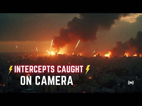Missiles Intercepted Over Tel Aviv After Major Iranian Attack 🚨🇮🇱