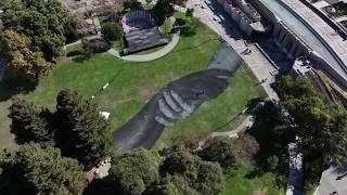YouTube video thumbnail: Artist Saype Brings 'Beyond Walls' Project to San Francisco