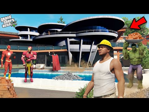 Franklin & Avengers Repair And Upgrade Franklin's House In GTA 5!