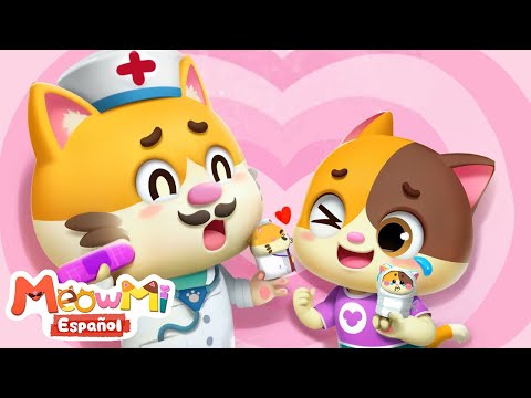 La Familia Dedo Se Lastimó | Canción de Color | Canción Infantil | MeowMi Family Show Español🐱