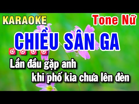 Karaoke Chiều Sân Ga Nhạc Sống Tone Nữ Gm | Beat Huỳnh Anh