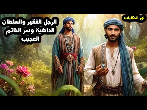 قصة الرجل الفقير والسلطان الداهية وسر الخاتم العجيب من القصص الخيالية المشوقة والمسموعة قبل النوم