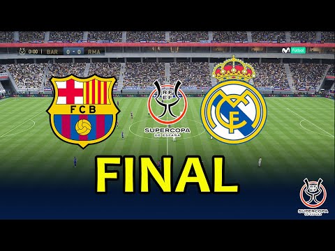 BARCELONA vs REAL MADRID | FINAL - Super Copa 2025 | Full Match All Goals | PES Gameplay