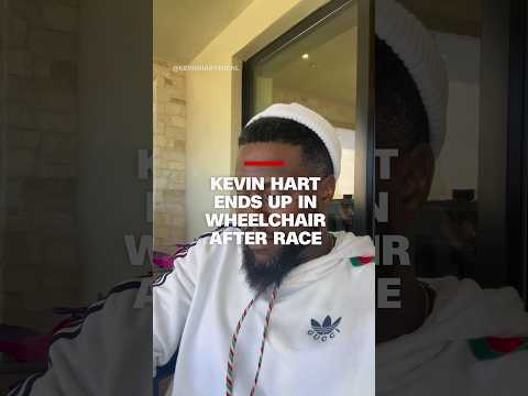 Kevin Hart ends up in a wheelchair after race