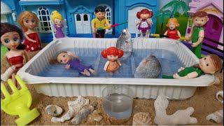 تحدي الصيد مع بامبي ورؤى 🐠🐟 -غاني اطفال - عالم بامبي - جنه ورؤى - عالم فلافي - كرتون العاب اطفال