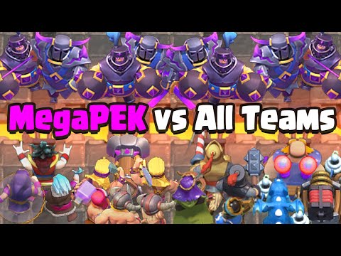 TEAM EVO PEKKA MEGA KNIGHT VS ALL TEAMS | CLASH ROYALE