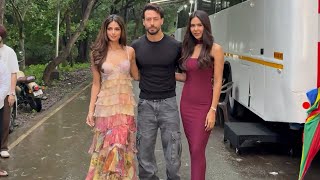 Tiger Shroff, Sonam Bajwa & Harnaaz Sandhu Spotted OnSet Bigg Boss 19’s First Weekend Ka Vaar Shoot