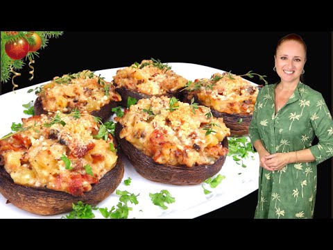 ✨ Фаршированные грибы с картофелем, Люда Изи Кук, горячая закуска с грибами новогодний стол гарнир