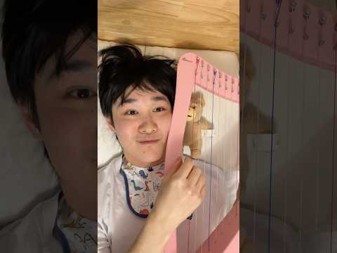 Baby discovers hidden talent for the harp
