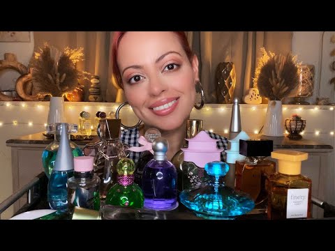 ASMR| Summer Affordable Perfumes Show & Tell - Tapping, Tracing, Lid Sounds