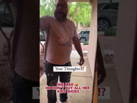 She mad he ain’t buy ALL HER KIDS shoes! Is he wrong⁉️ #shorts #dating #explore
