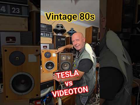 80s Vintage Rare TESLA BOOKSHELF SPEAKERS vs VIDEOTON SPEAKER Sound Test Comparison