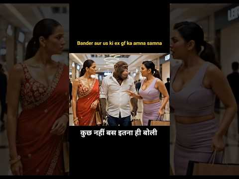 "बंदर की वाइफ ने बैग्स एक झटके मी ले ली! 😱🙊"#shortsfeed #shorts #ytshort #shortsvideo #youtubeshorts