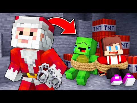 How Santa KIDNAPPED Mikey and JJ in Minecraft (Maizen)