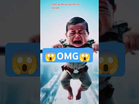 A police baby fell down from a building ๐ญ #story #cutebaby #animals #shortsfeed#trending #shorts