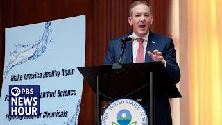 YouTube video thumbnail: Trump Administration Moves to Roll Back Limits on Forever Chemicals in Drinking Water